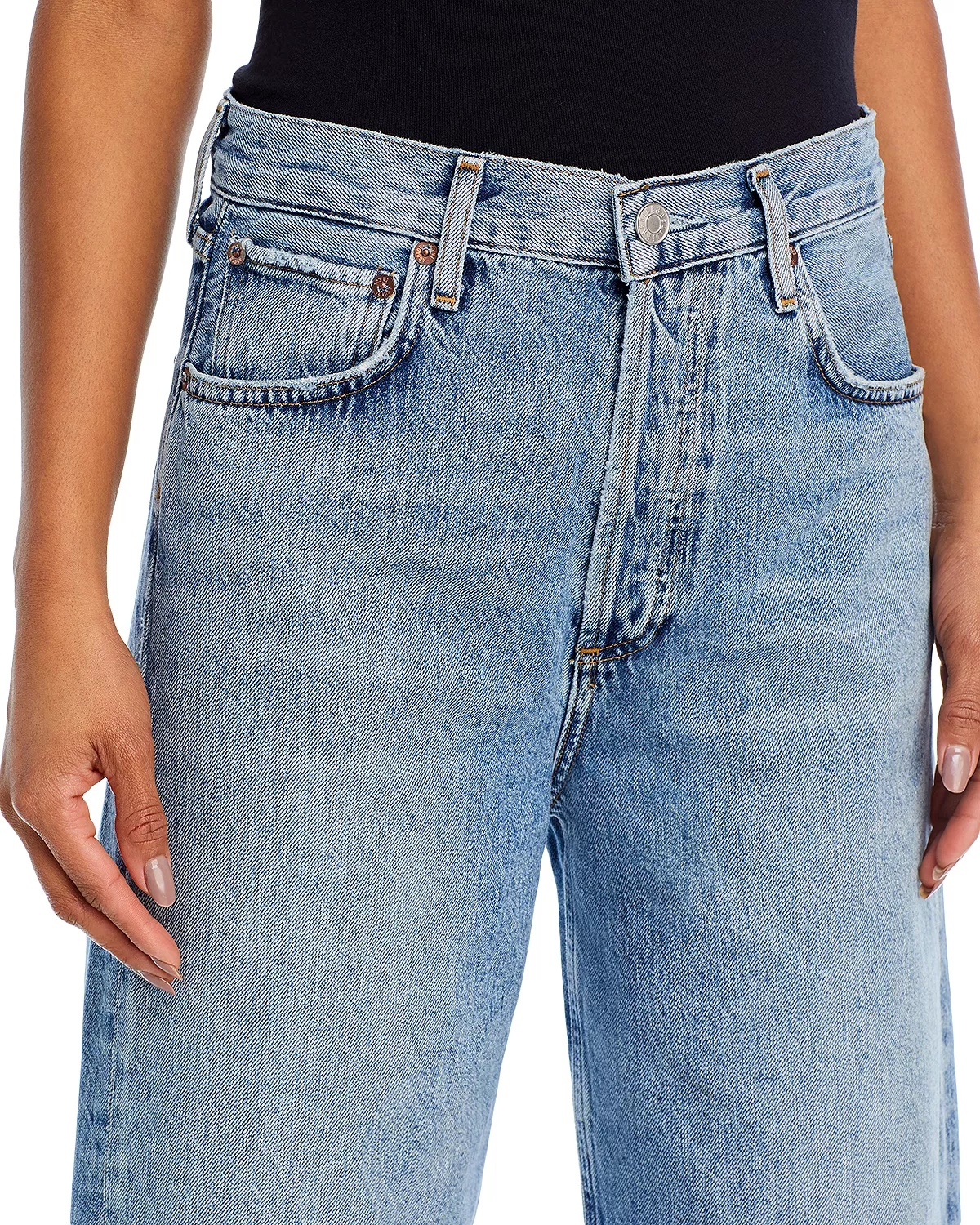 Ren High Rise Wide Leg Jeans in Disclosure - 5