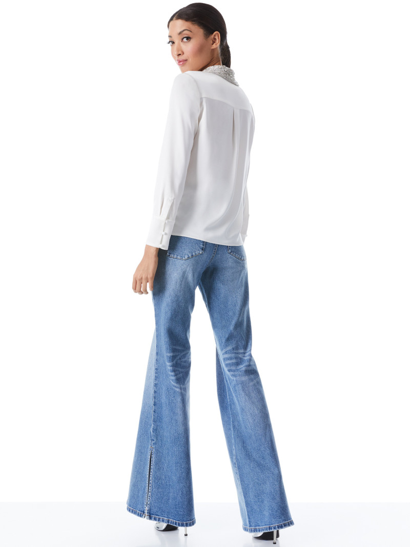 TIMOTHY LOW RISE JEAN WITH SLIT 3