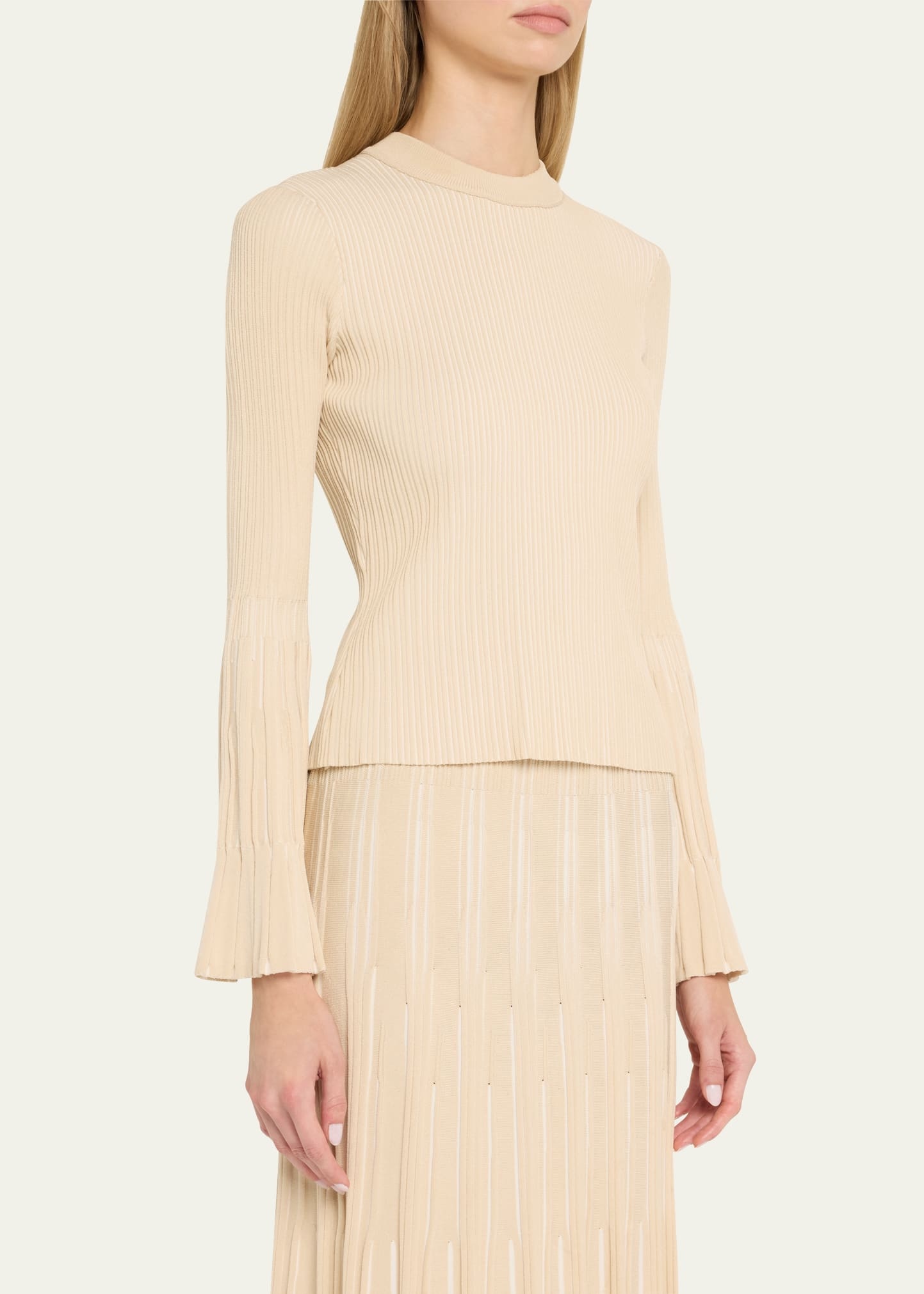 Aris Long-Sleeve Ribbed Top - 4