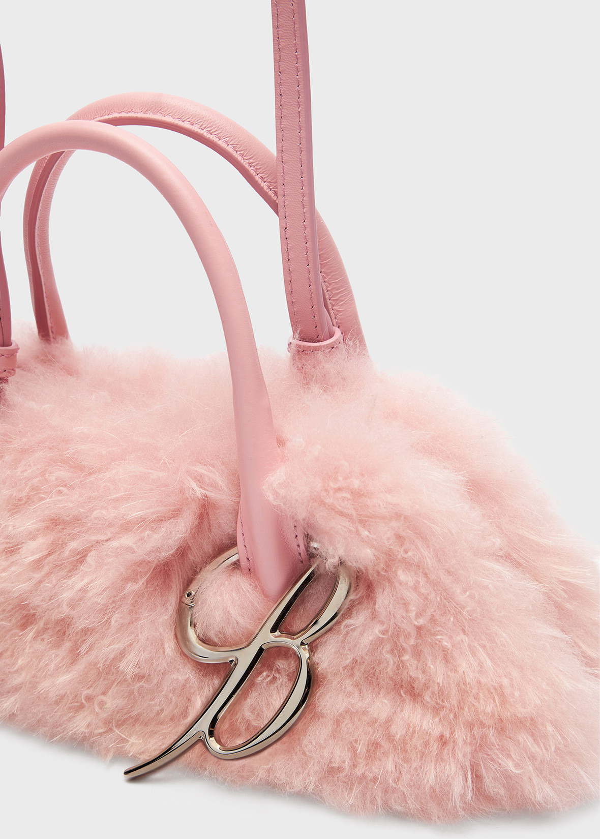 KISS ME REGULAR HANDBAG IN FAUX FUR - 4