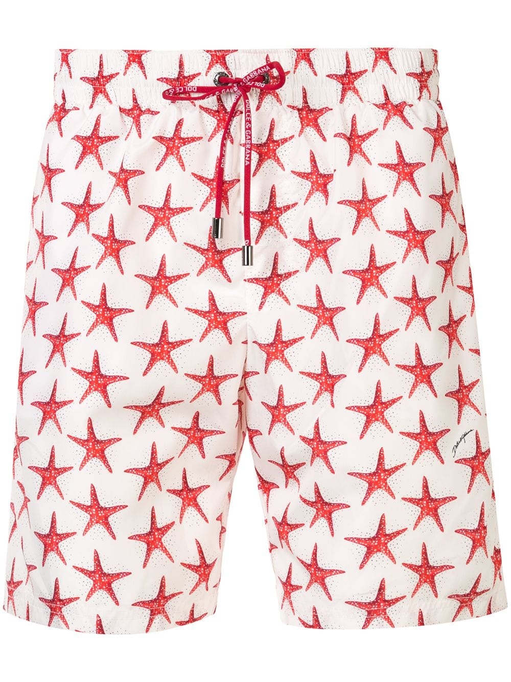 star fish print swim shorts - 1