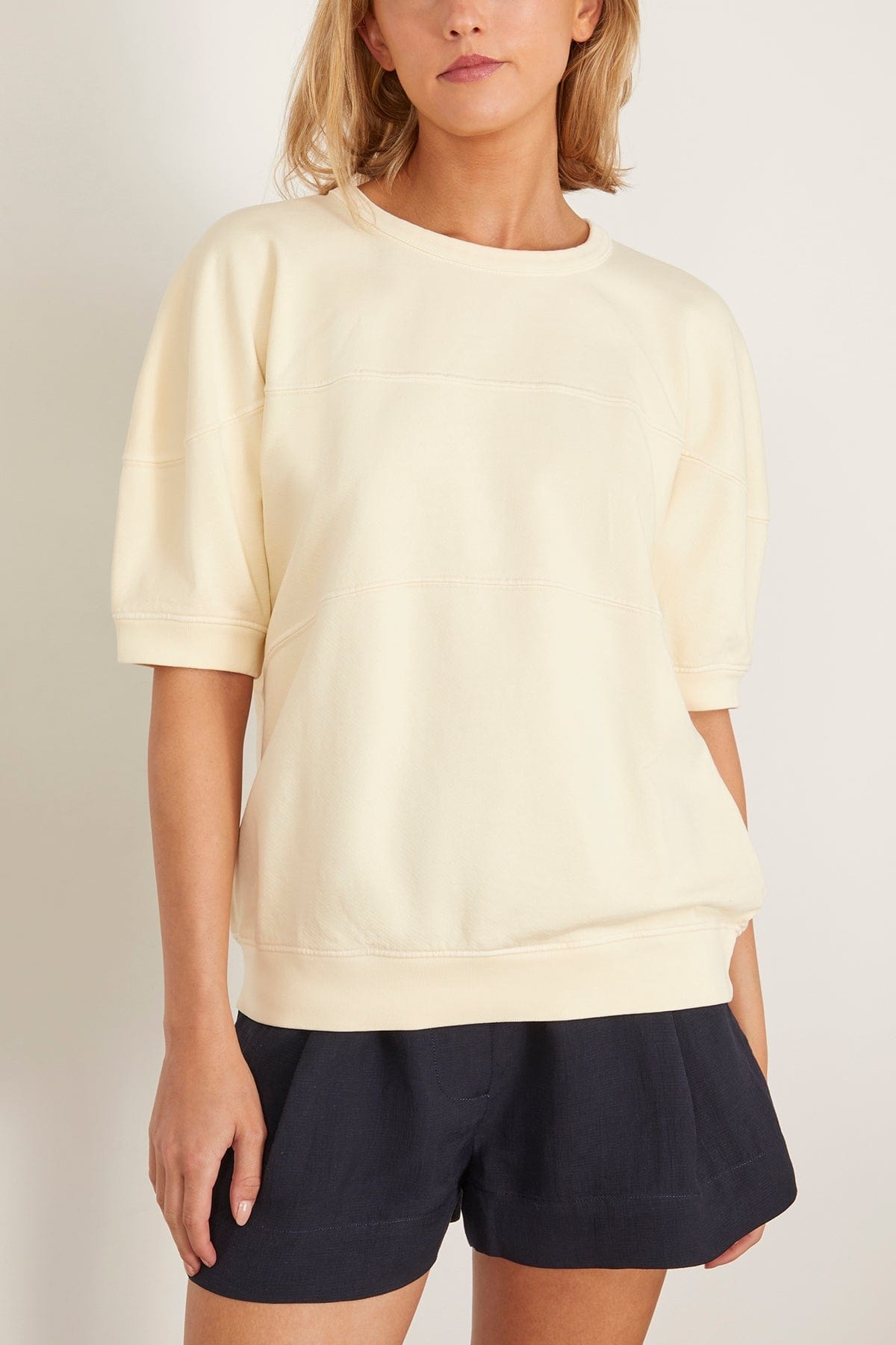 Football Sweatshirt in Meringue - 3