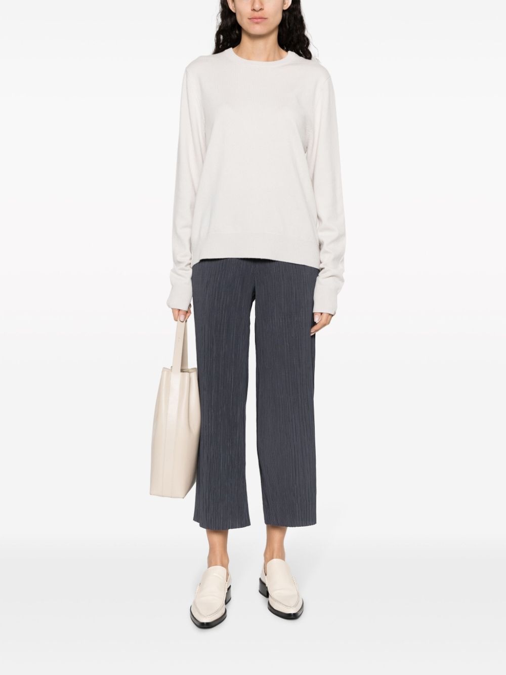 stitch-detail crew-neck jumper - 2