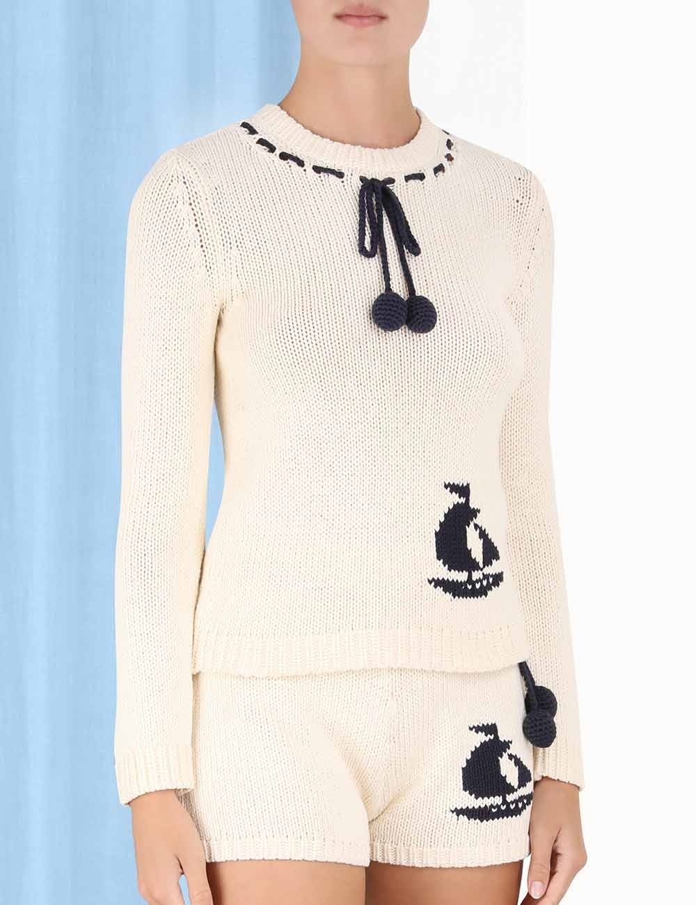 HIGH TIDE CREW NECK SWEATER - 5
