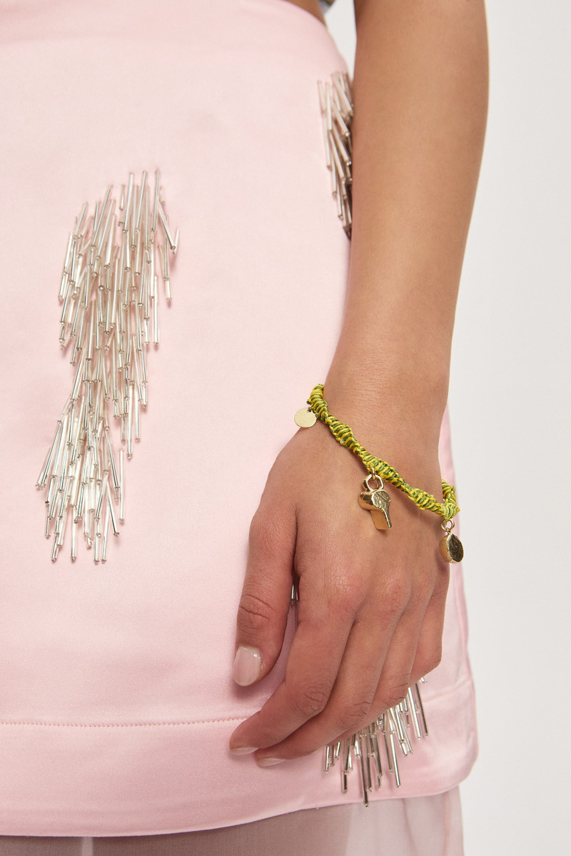 ALÉMAIS Team Spirit Macrame Charm Bracelet outlook