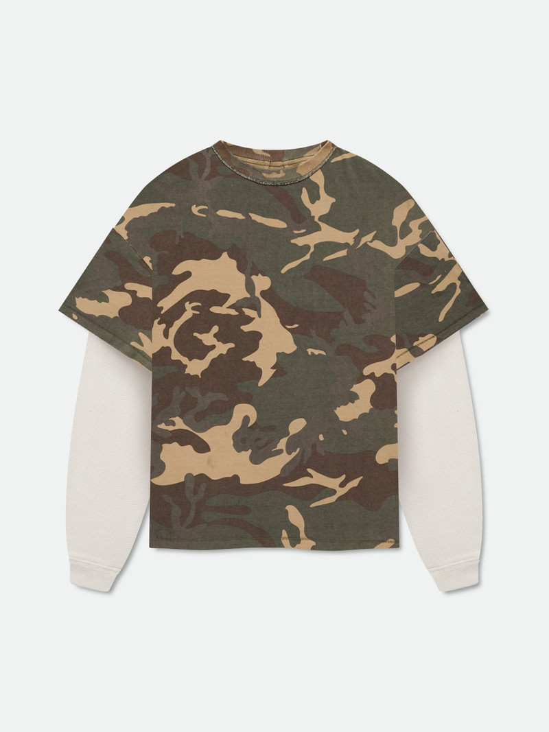 CAMO DOUBLE-LAYERED TEE 1