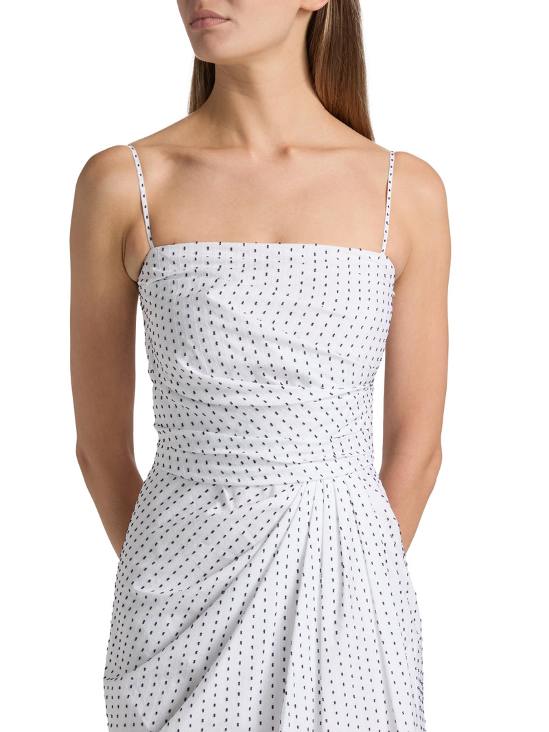 Women's Cari Printed Cotton Midi-Dress - White Ink 6