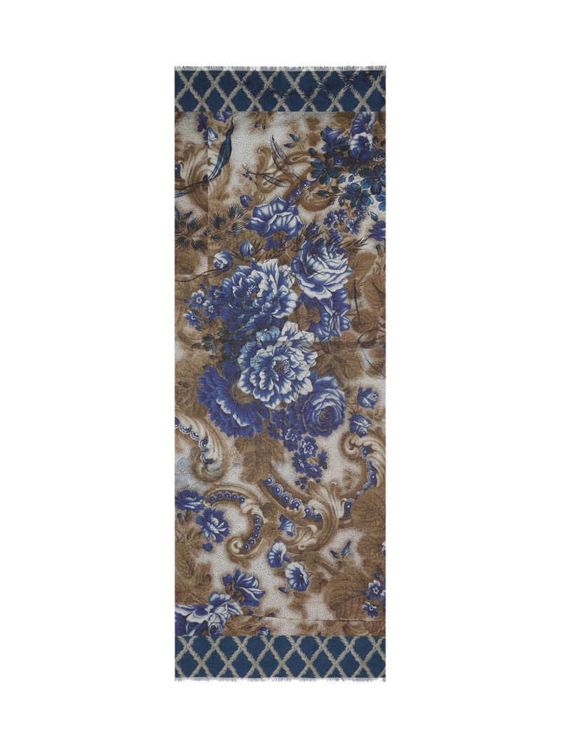 Pierre-Louis Mascia Hawnbci floral-print scarf outlook