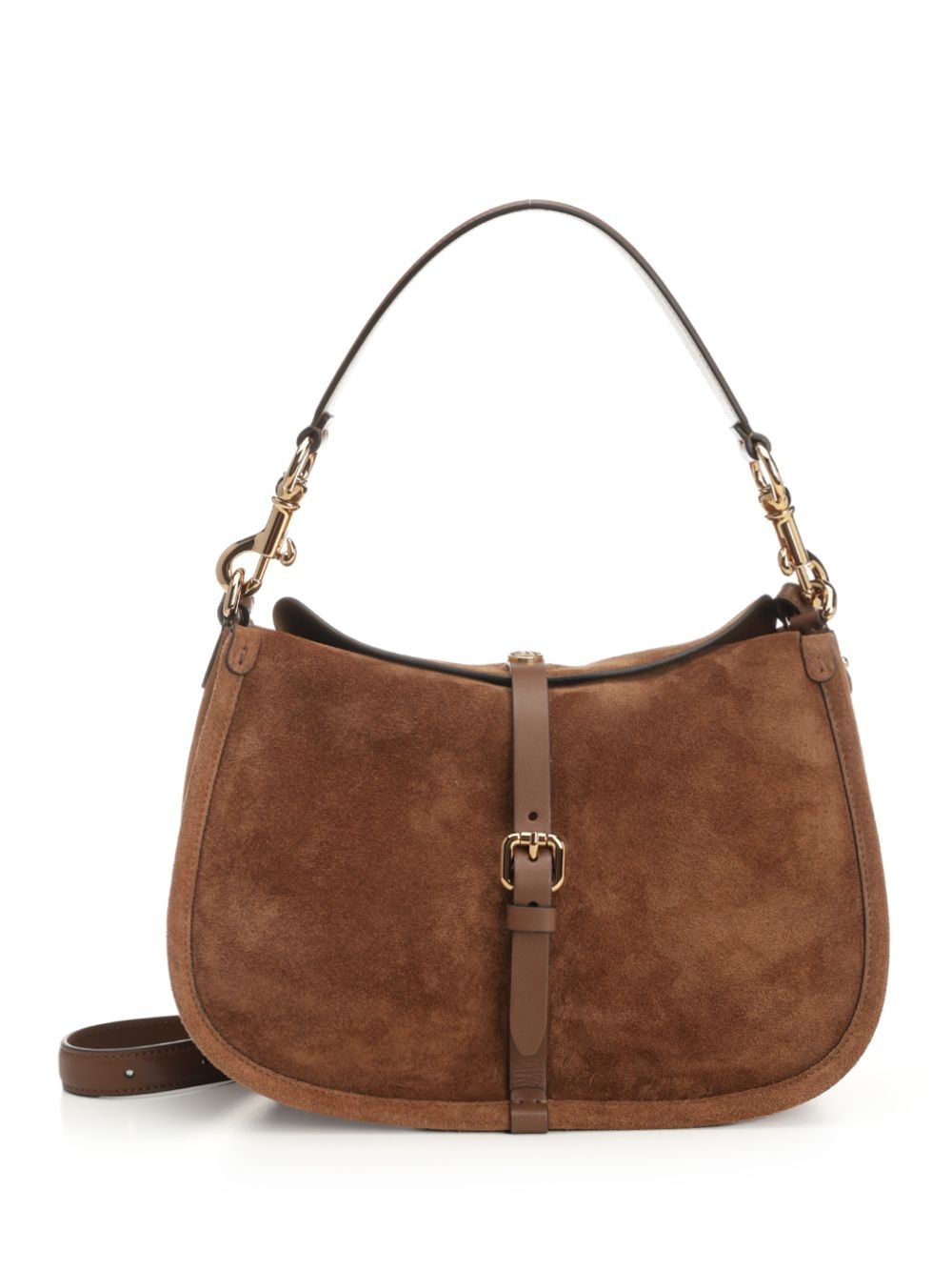 Suede Shoulder Bag Shoulder Bags Brown - 1