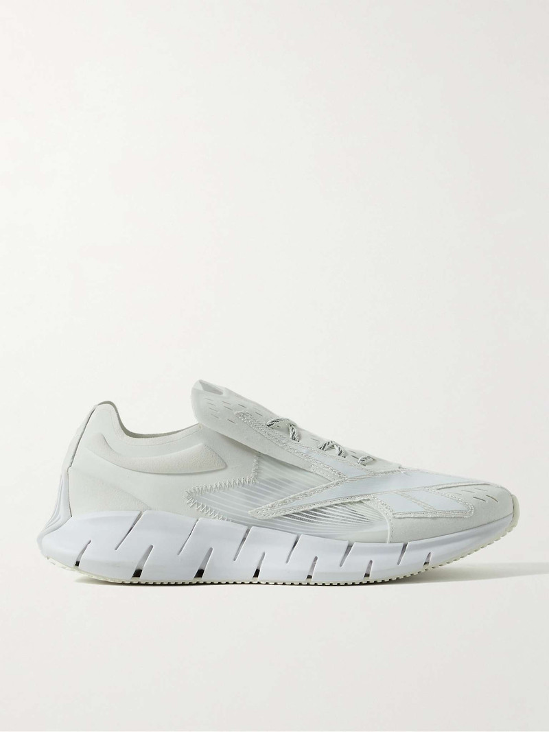 + Maison Margiela Project 0 ZS Memory Of appliquéd Rubber-Trimmed Felt Sneakers - 1
