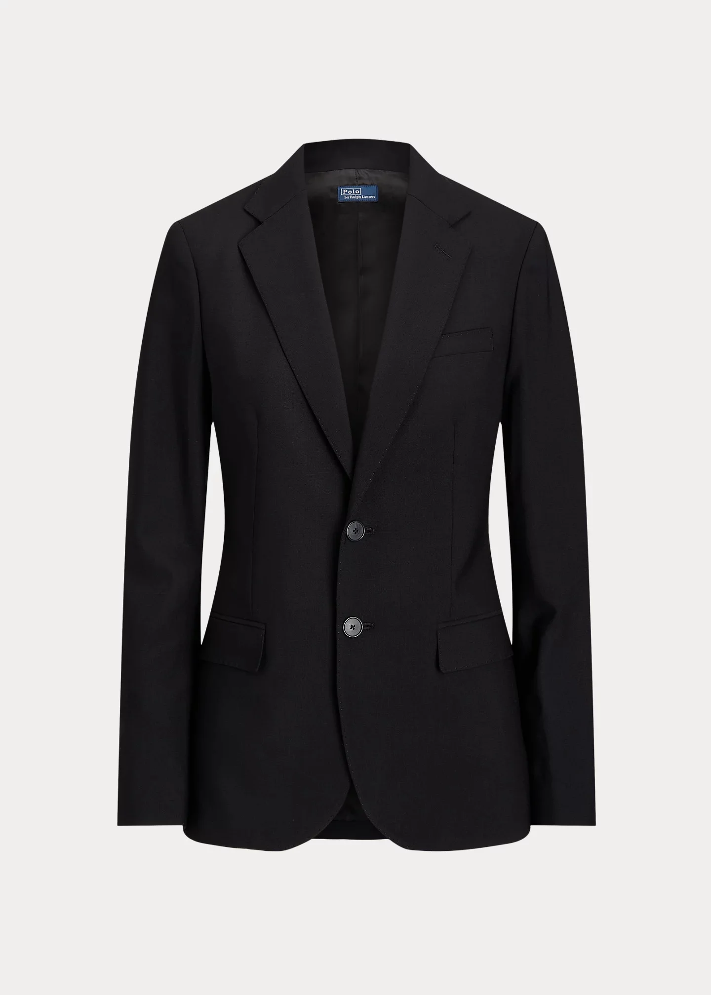 Single-Breasted Stretch Wool Blazer - 1