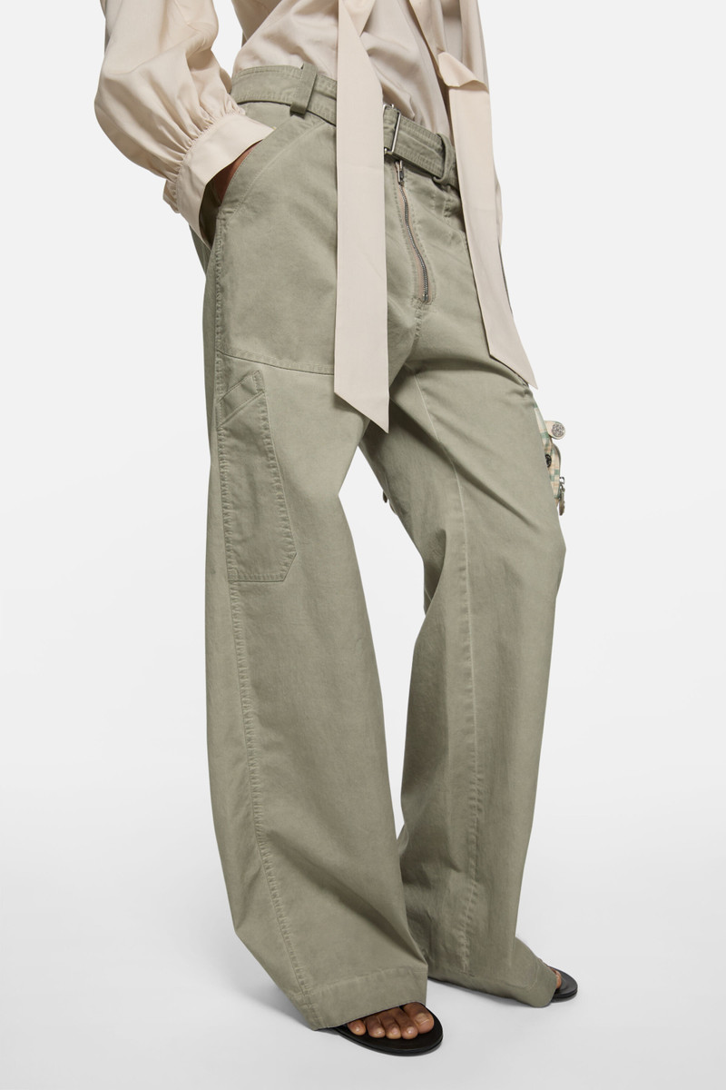Twill trousers with belt - Clay beige 3