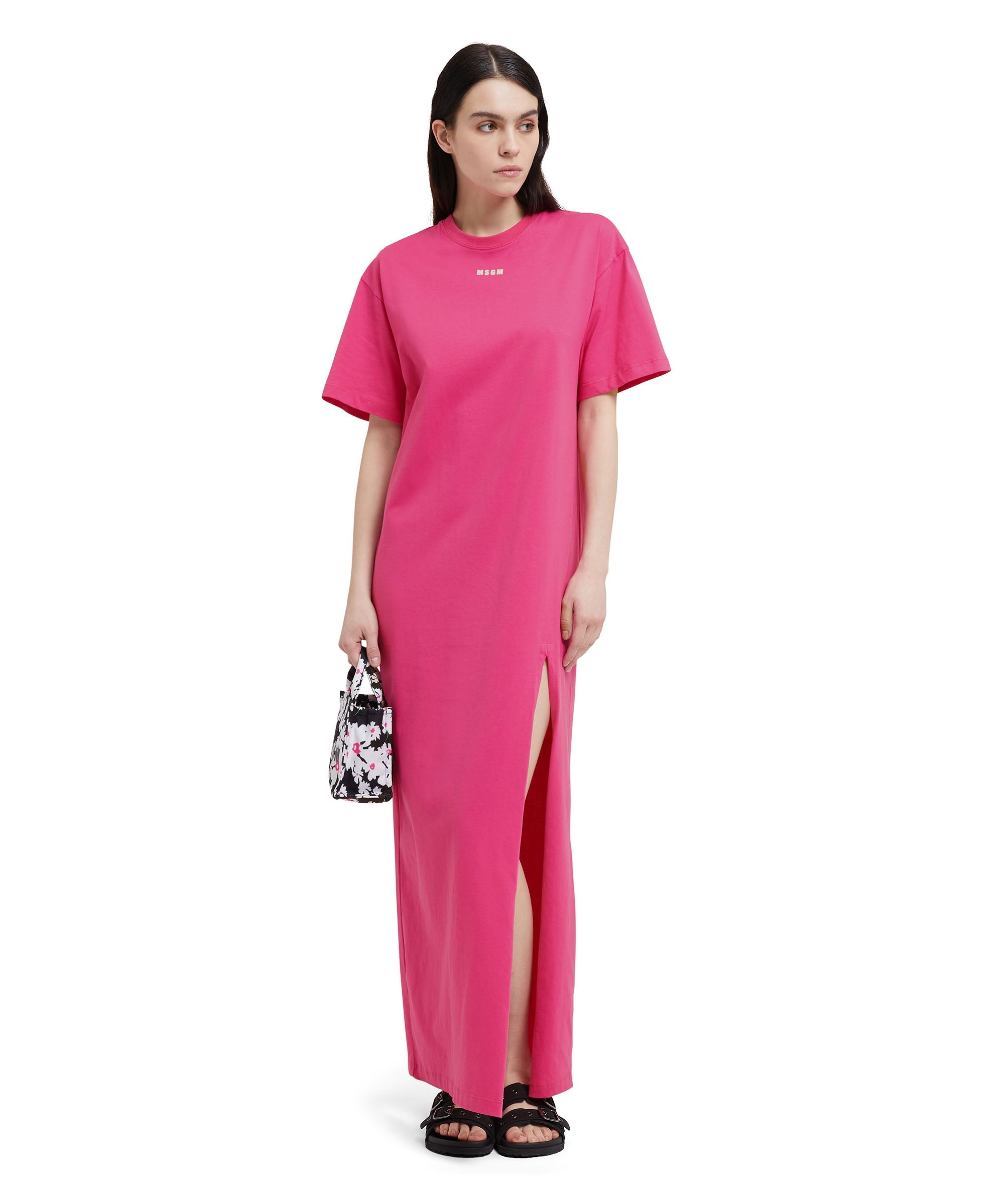 Long T-Shirt dress with logo - 5