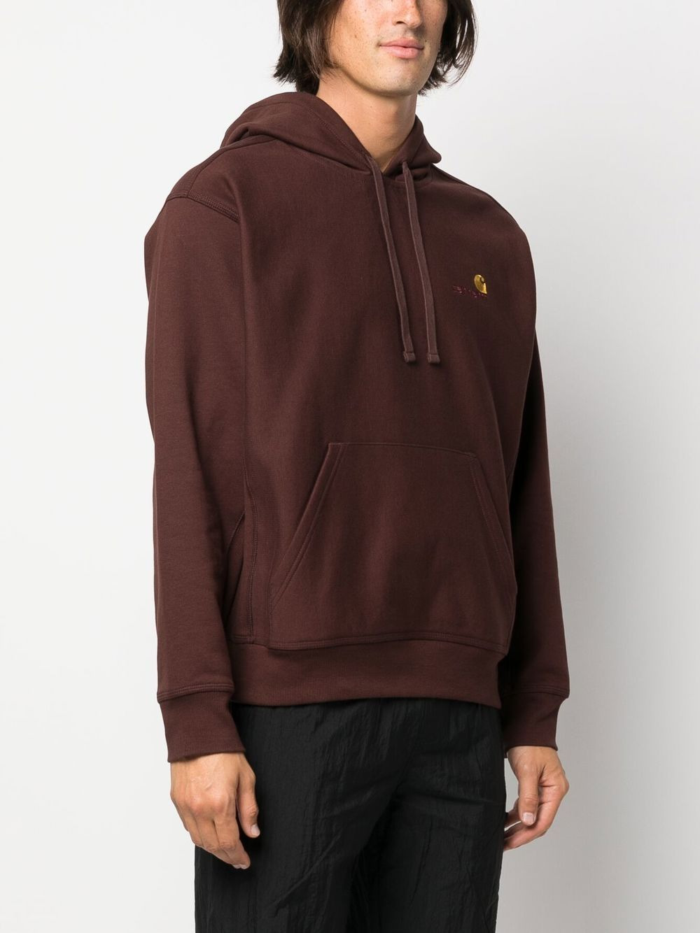 embroidered logo hoodie - 3