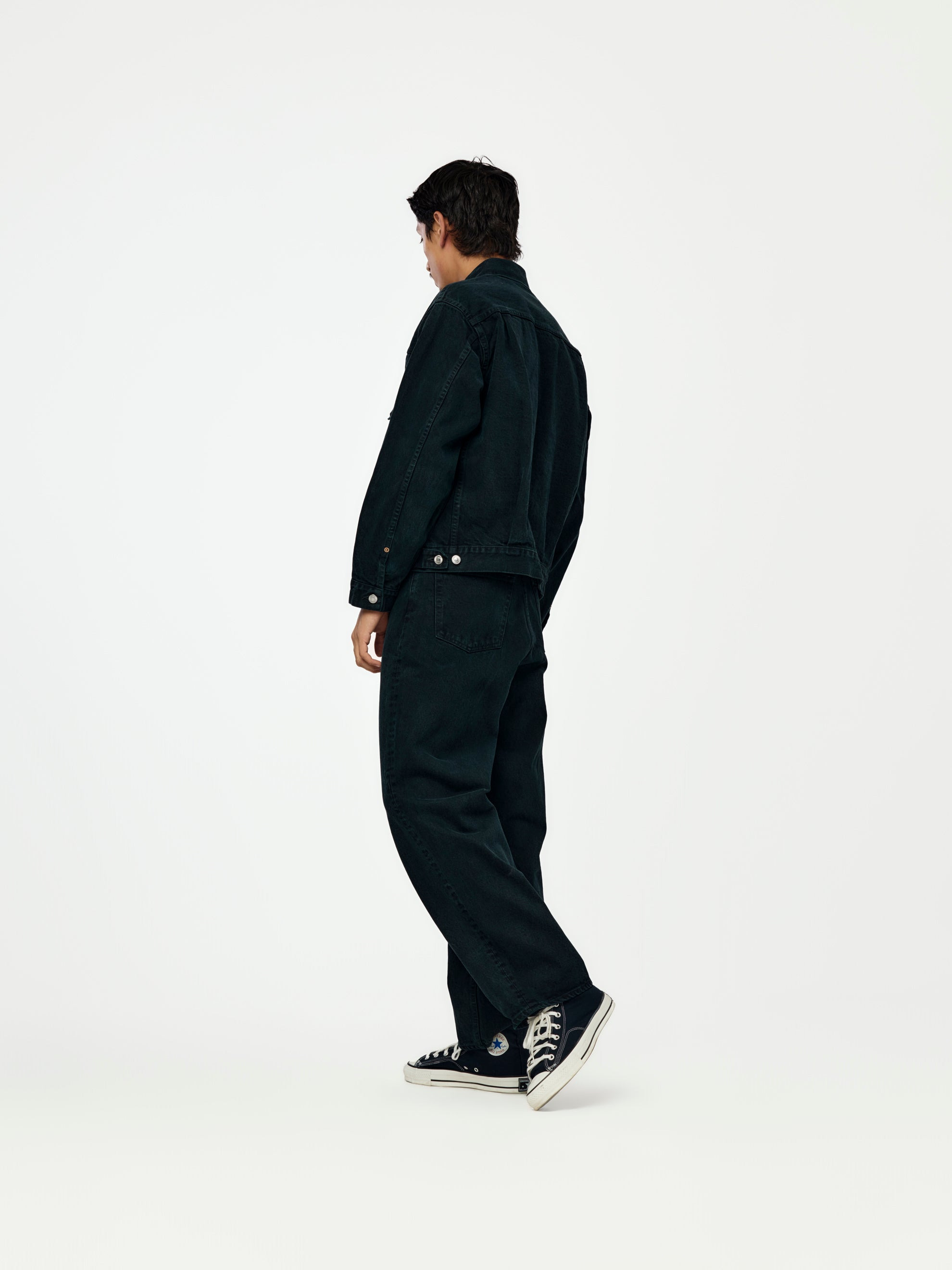 2ND TYPE BLACK DENIM JACKET (BLACK) - 5