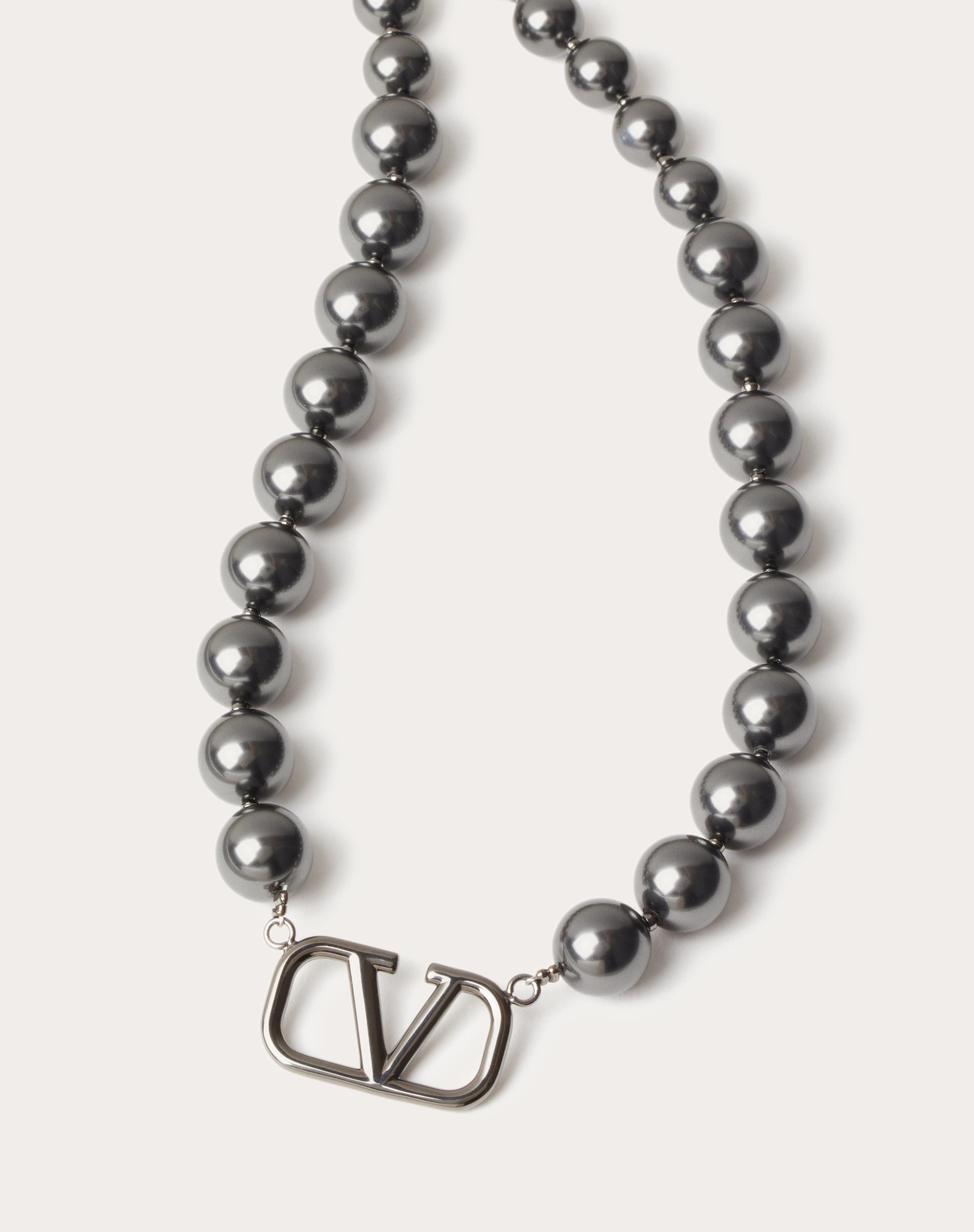 VLOGO SIGNATURE METAL CHOKER WITH SWAROVSKI® PEARLS - 3