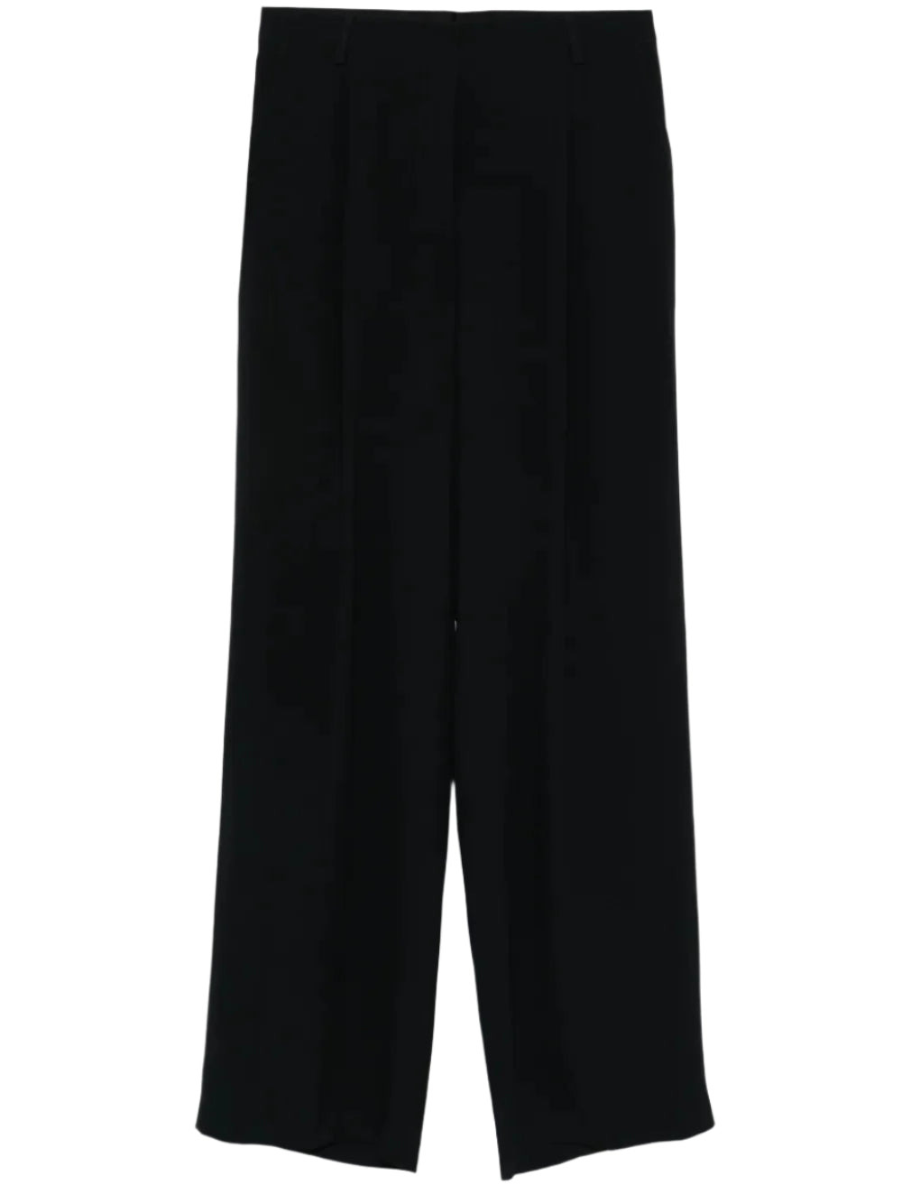 LOOSE PLEATED PANTS (BLACK) - 1