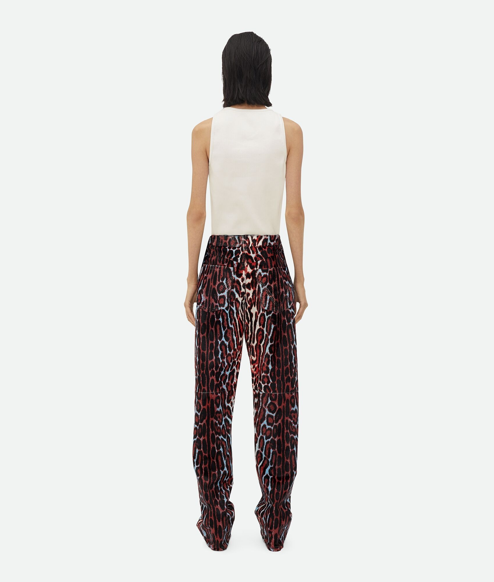 Leopard Print Shearling Trousers - 3
