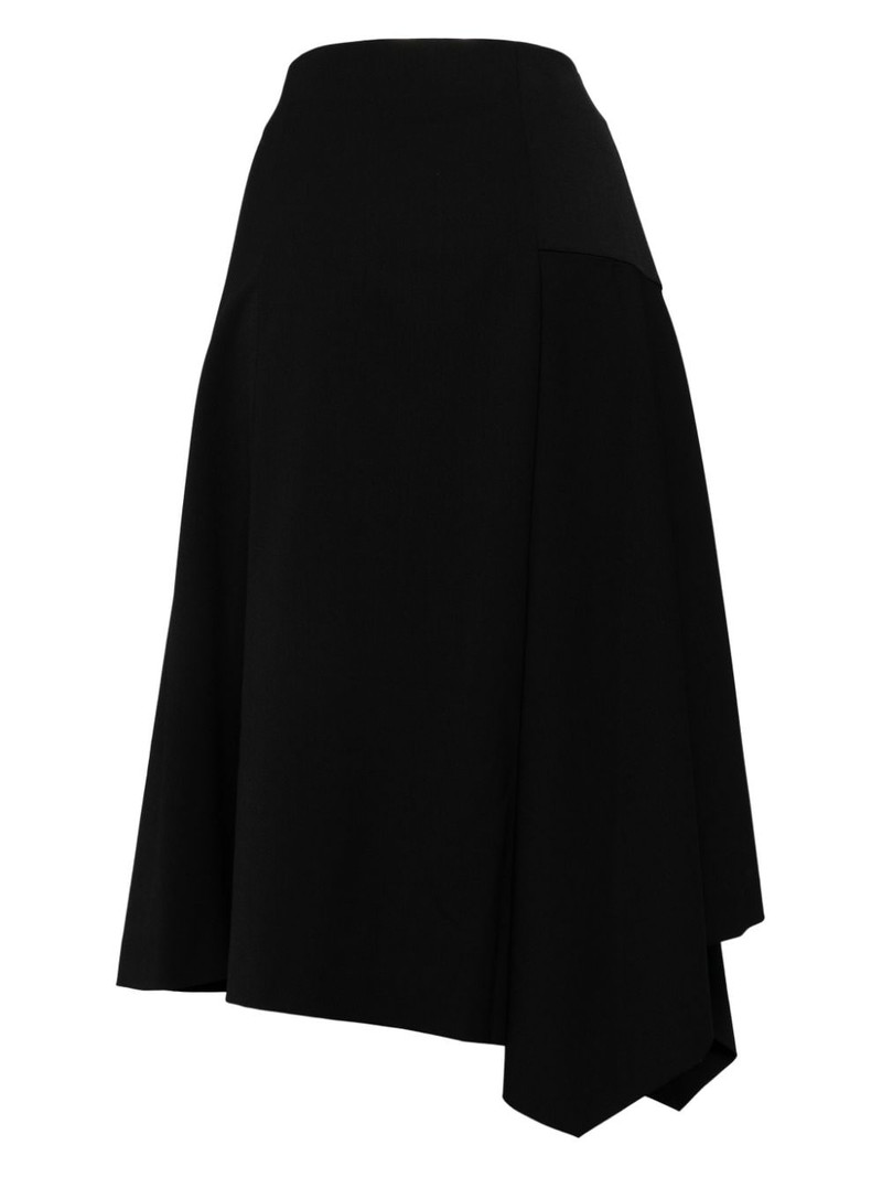JUUN.J leather strap unbalance skirt outlook