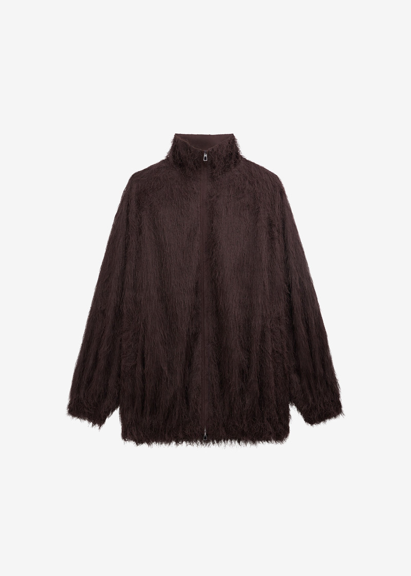 Baxter Fringed Track Jacket - Dark Brown 8