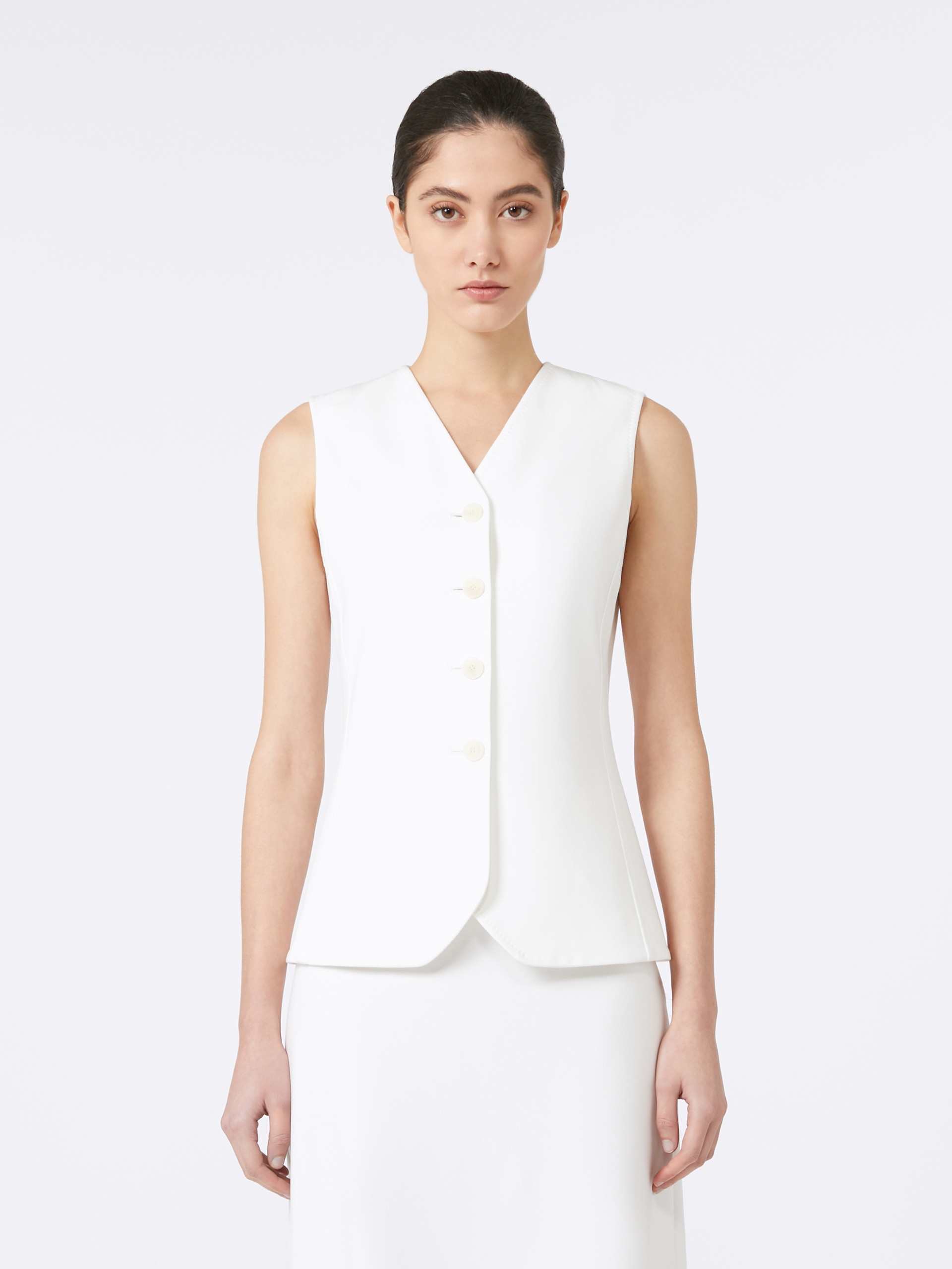 FORNOVO Compact jersey gilet - 3