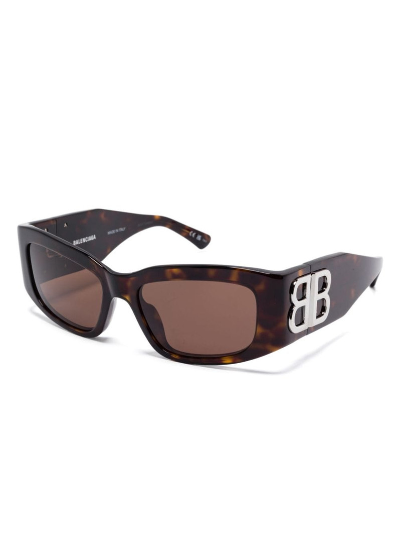 BALENCIAGA rectangle-frame sunglasses outlook