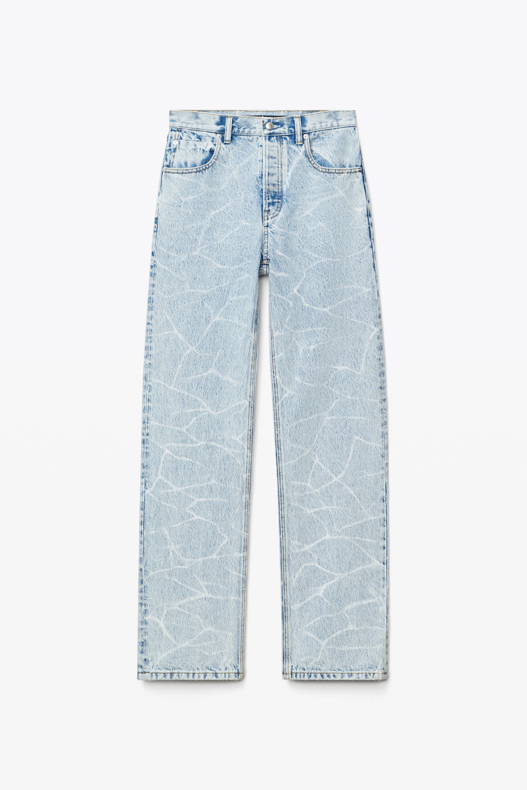 SKATER JEAN IN PEBBLE BLEACH DENIM - 1