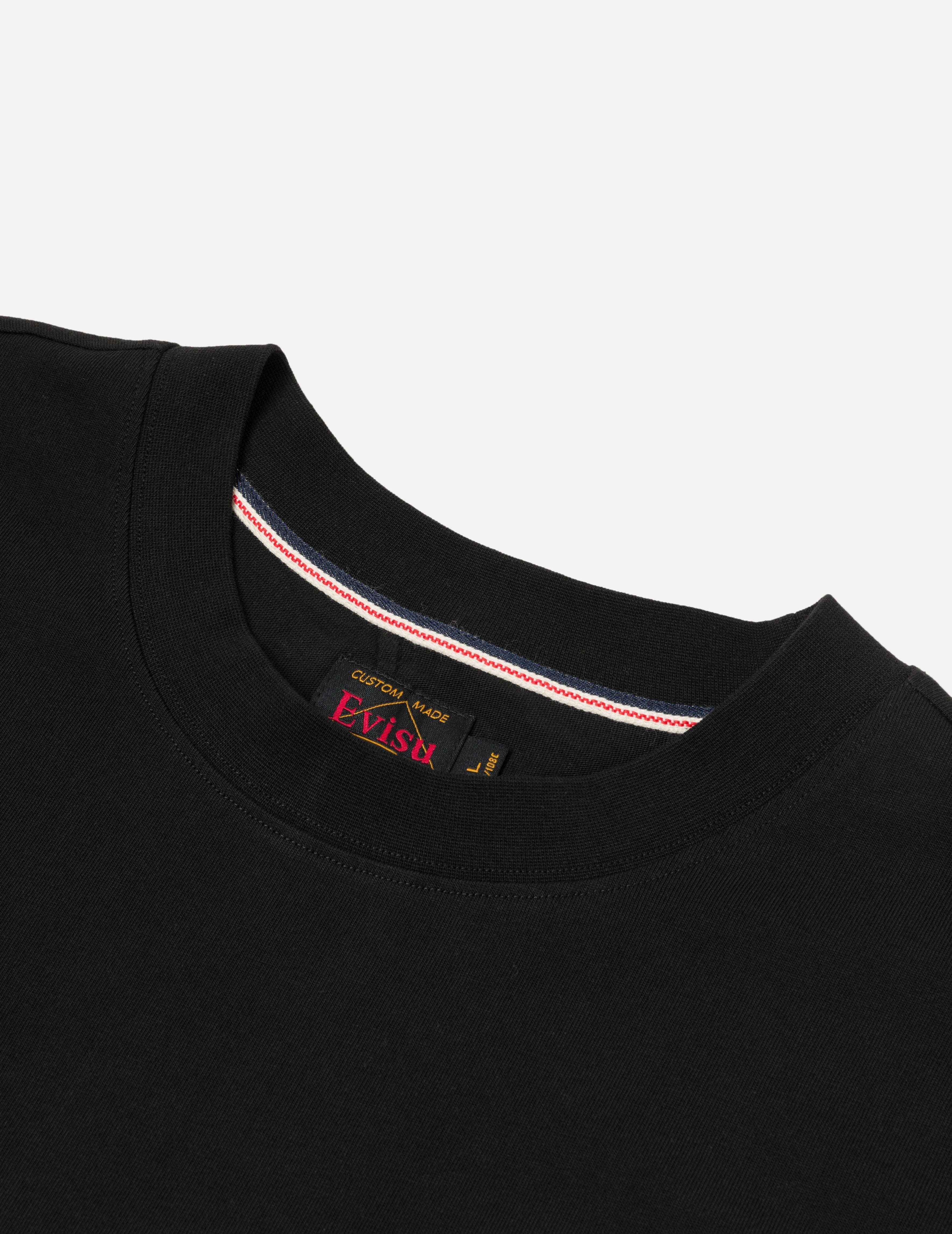 Seagull Embroidery Stitching Pocket Relax Fit T-Shirt - 6