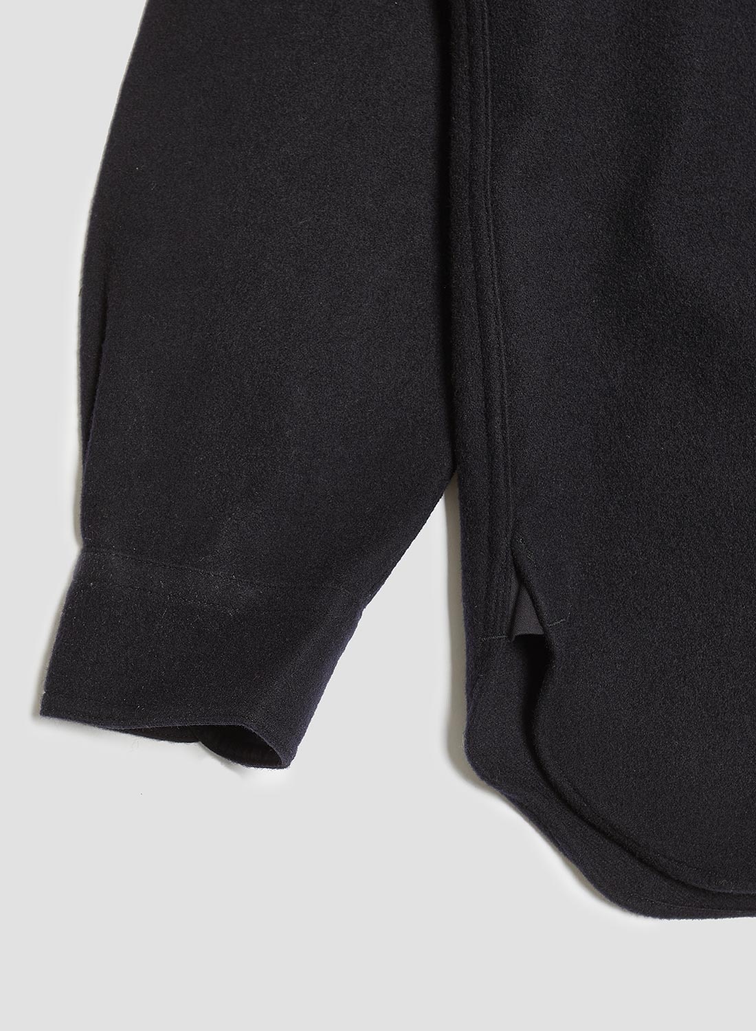 Tharkay Shirt Wool Flannel in Dark Navy - 6