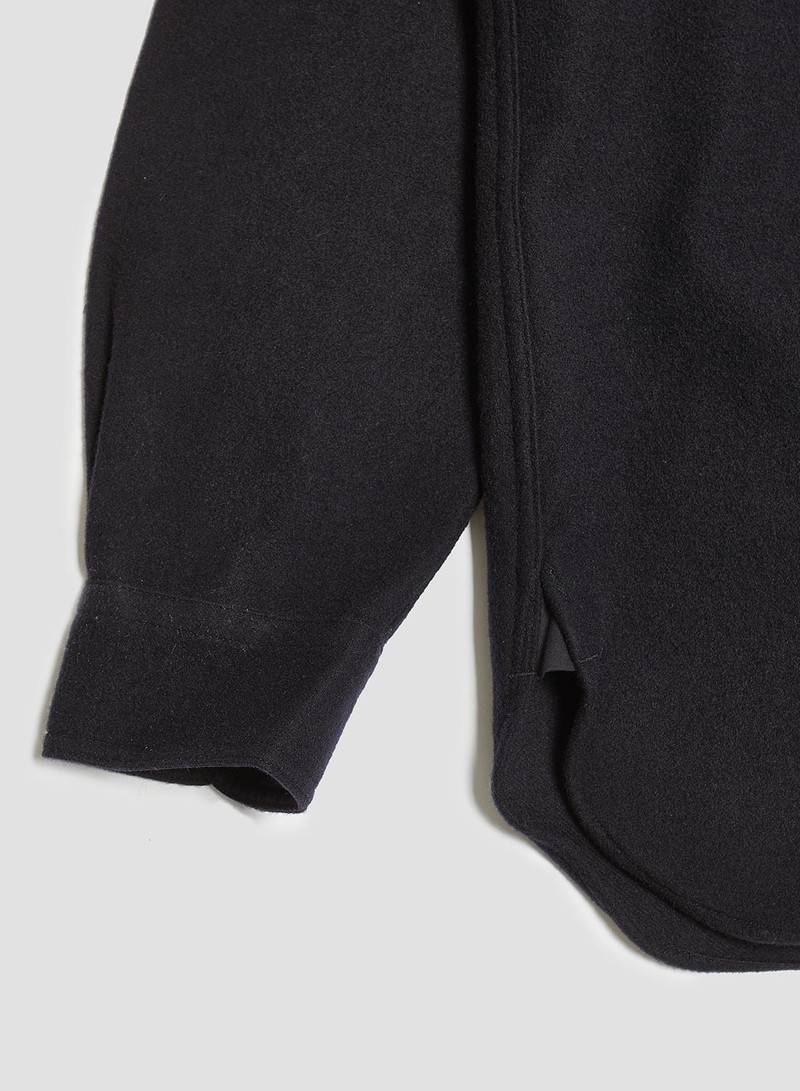 Tharkay Shirt Wool Flannel in Dark Navy 6