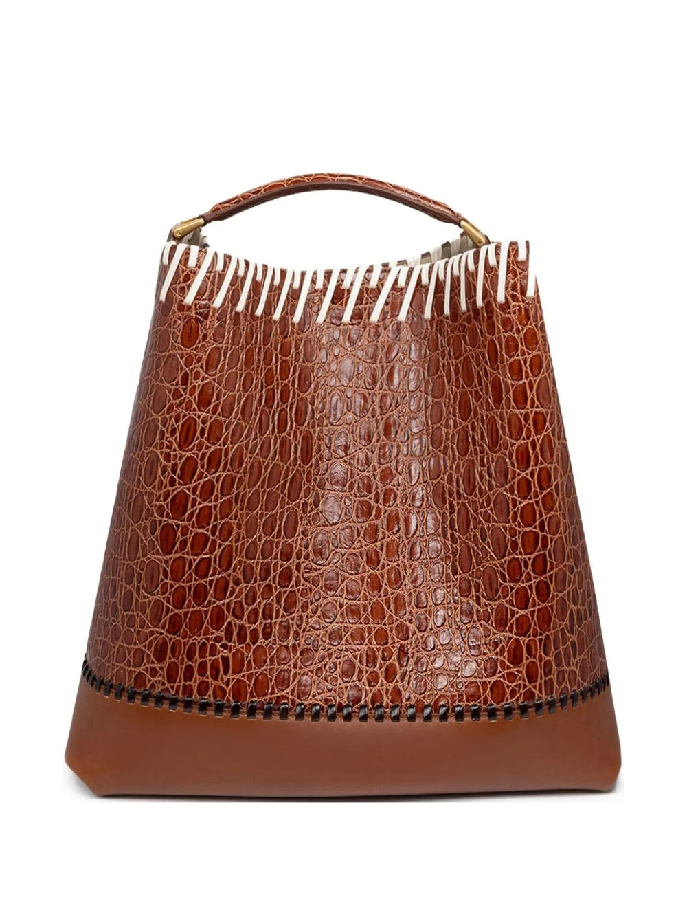 leather bucket bag - 1