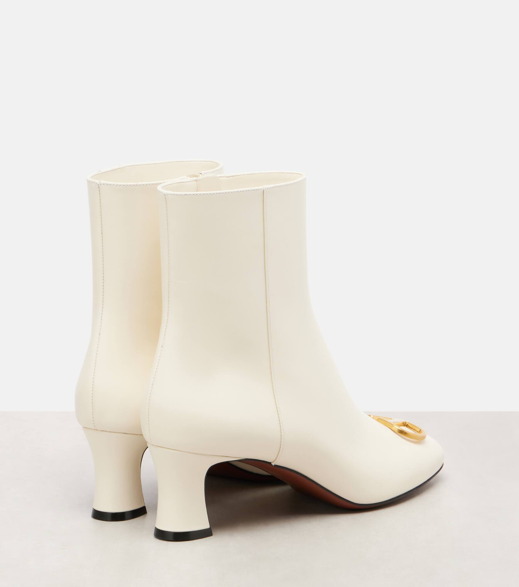 VLogo leather ankle boots - 2