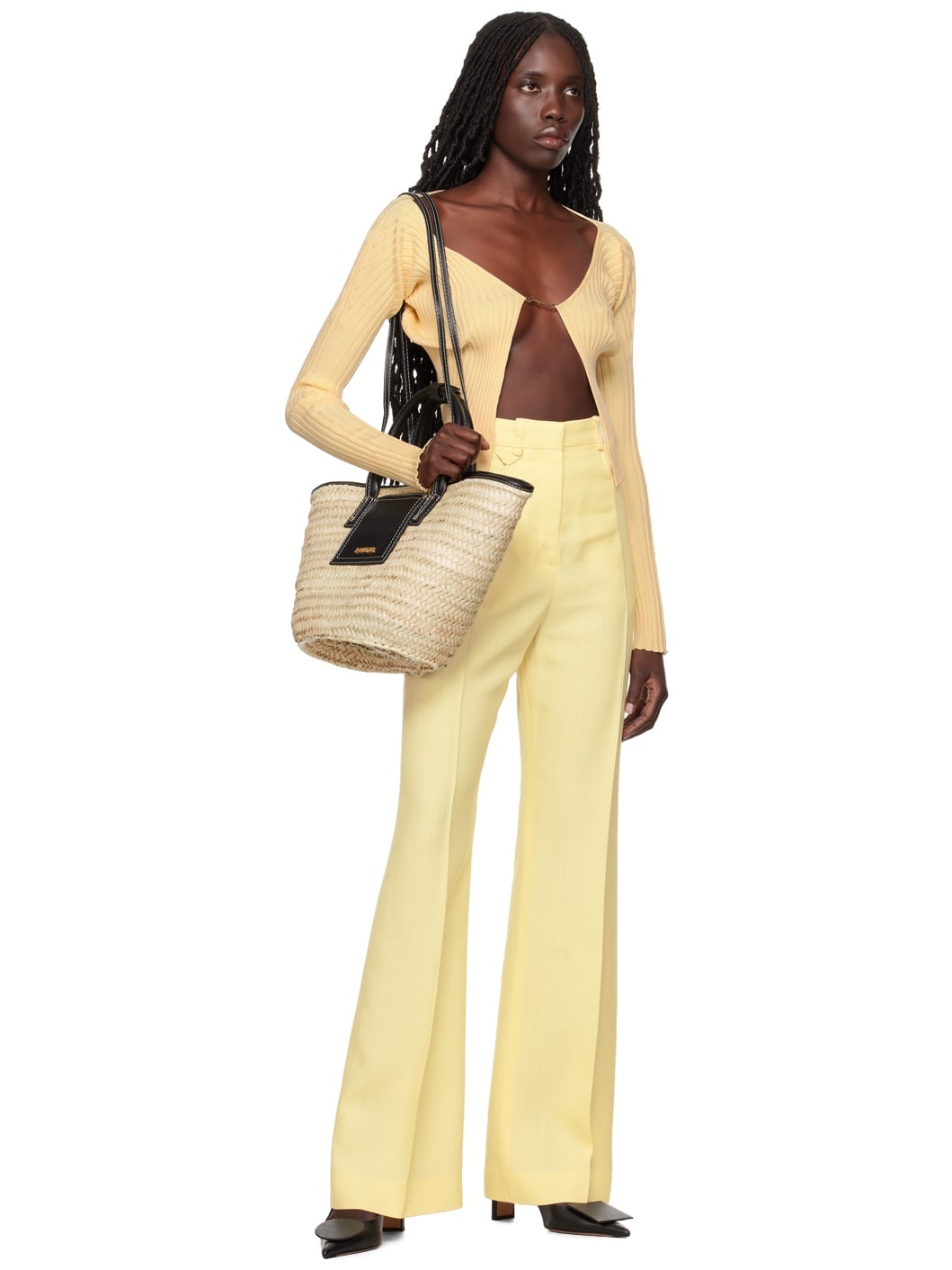 Beige & Black 'Le panier Soli' Tote - 4