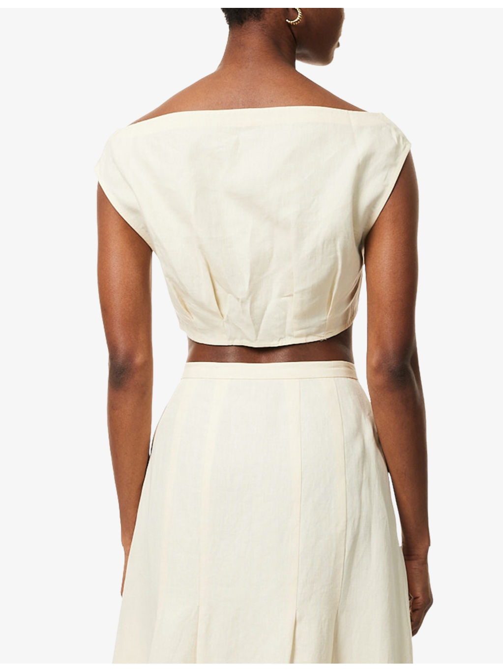Tamra Cropped Linen  Top - 4