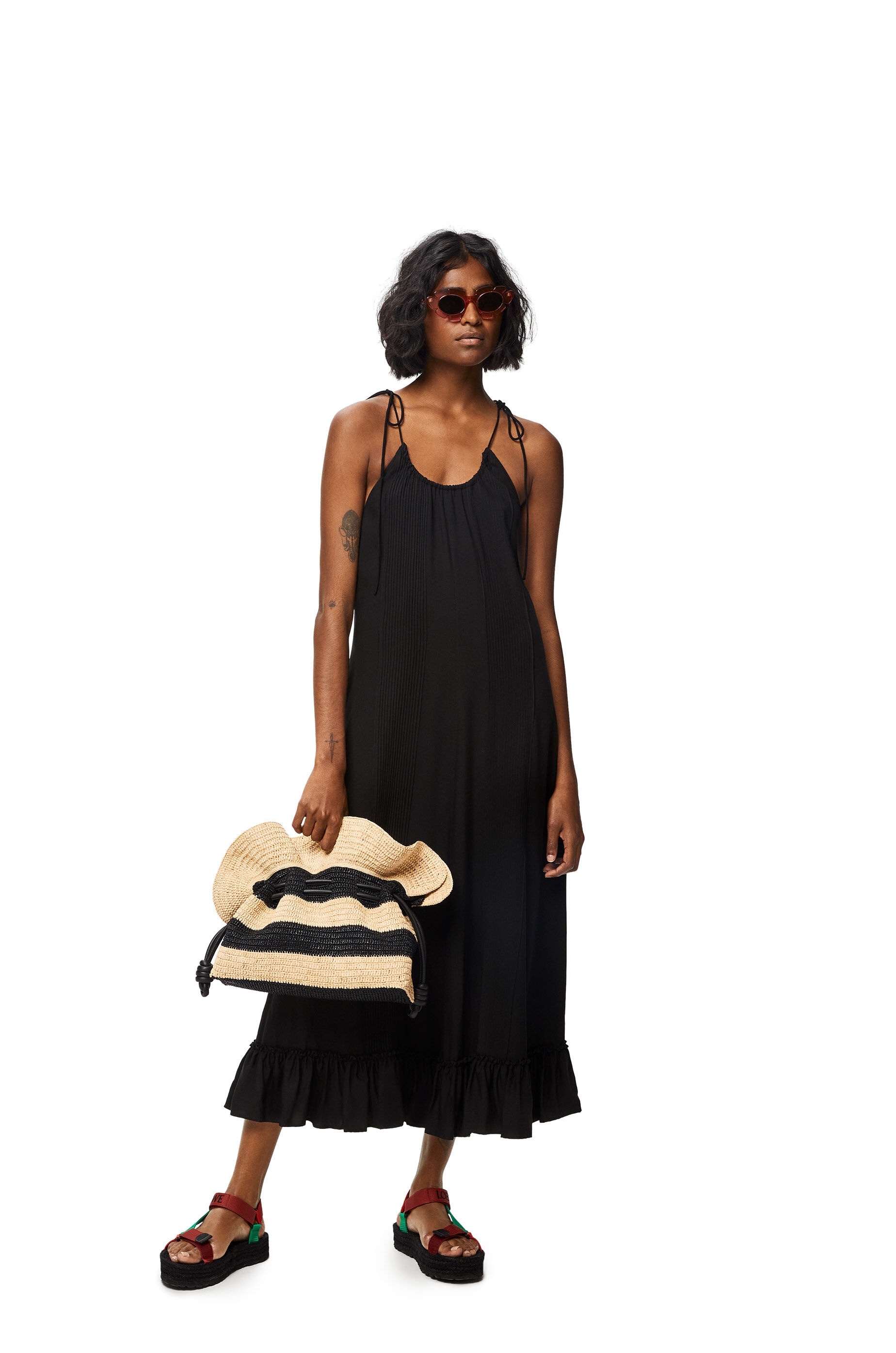 Ruffle dress in viscose - 2