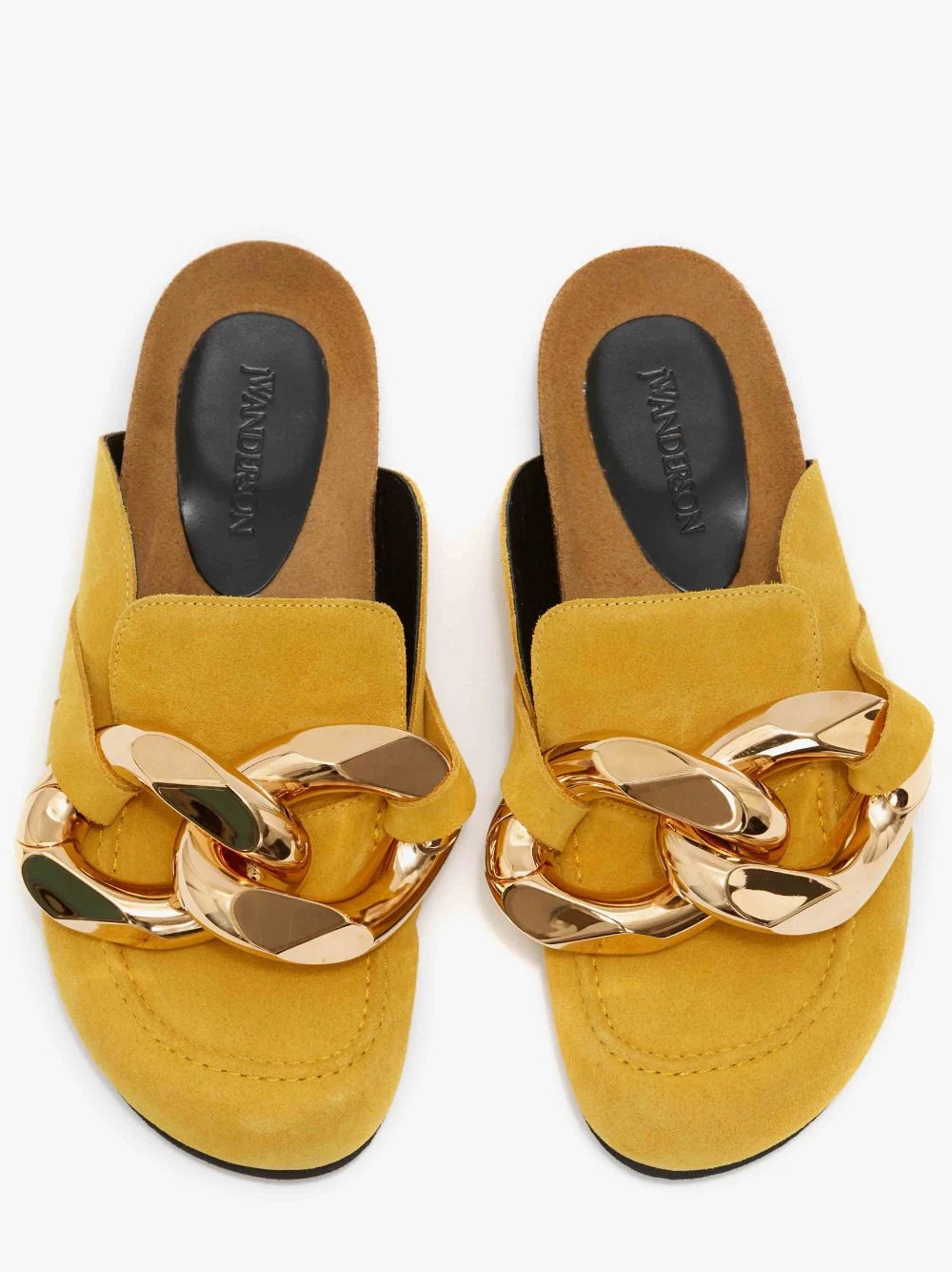 WOMEN’S SUEDE CHAIN LOAFER MULES - 4