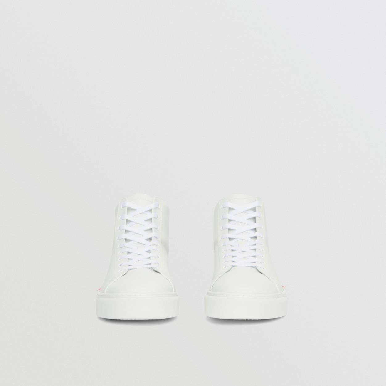 Stripe Detail Leather High-top Sneakers - 5