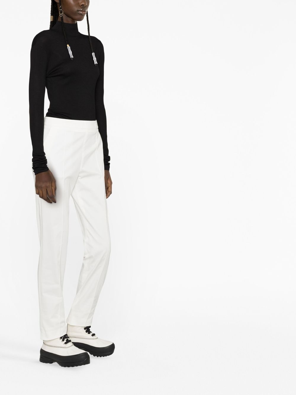 tapered cotton trousers - 3