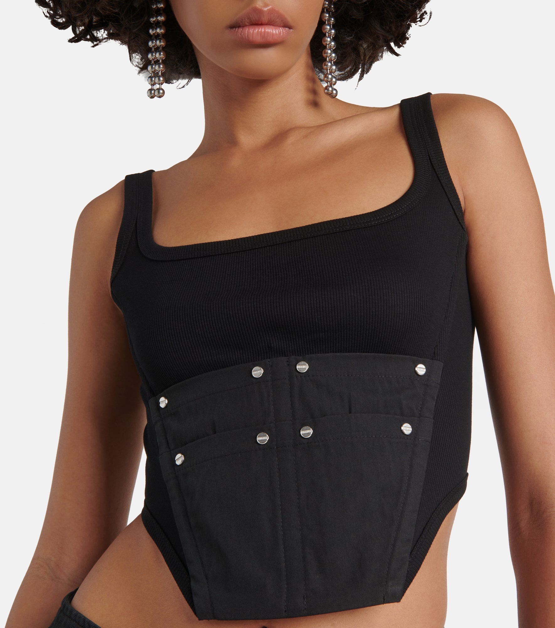 Workwear cotton corset top - 4