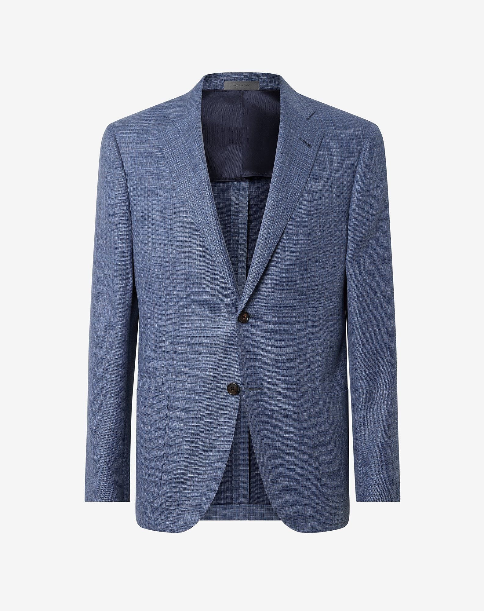 Blue pure wool jacket - 1