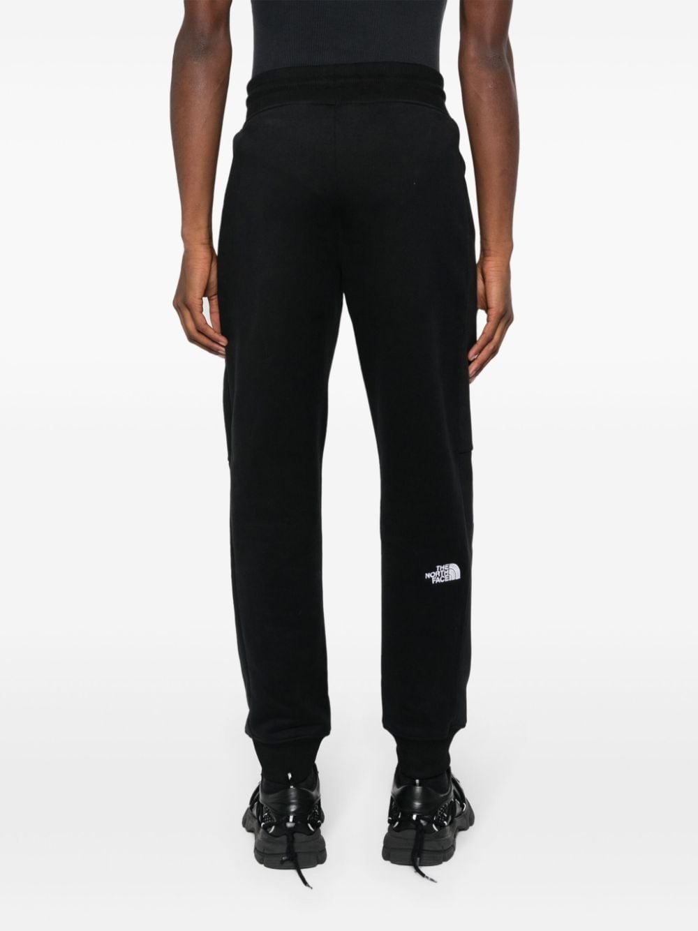 logo-appliquÃ© cotton track pants - 4