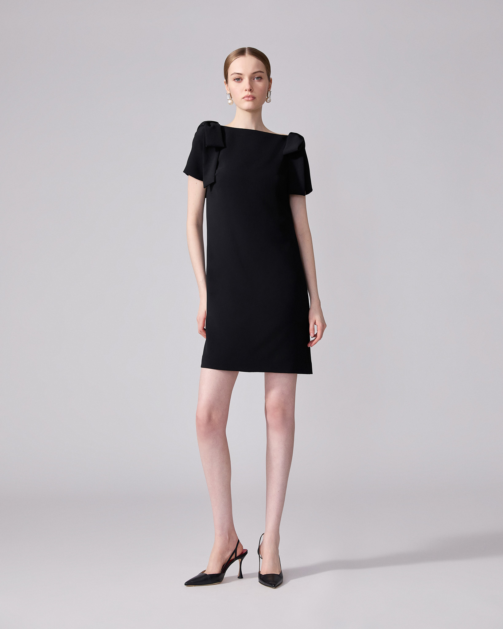 Shift Dress With Bows - 2