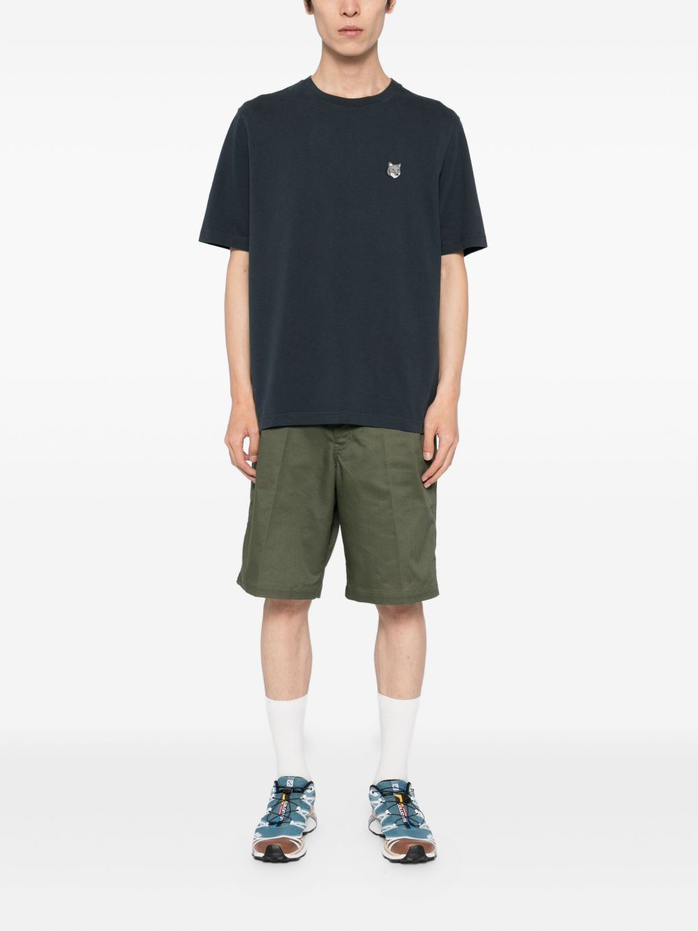 fox-head embroidered t-shirt - 2