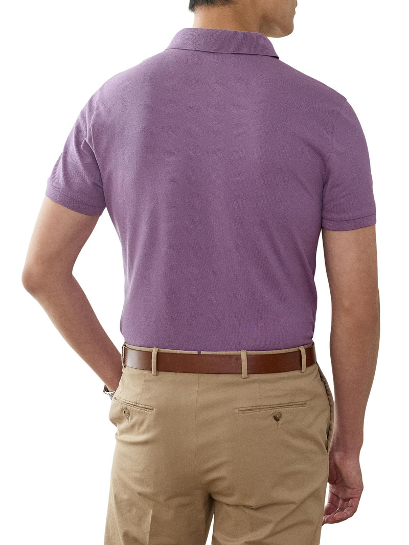 Men's Custom Slim-Fit Piqué Polo Shirt - Fig Purple 4