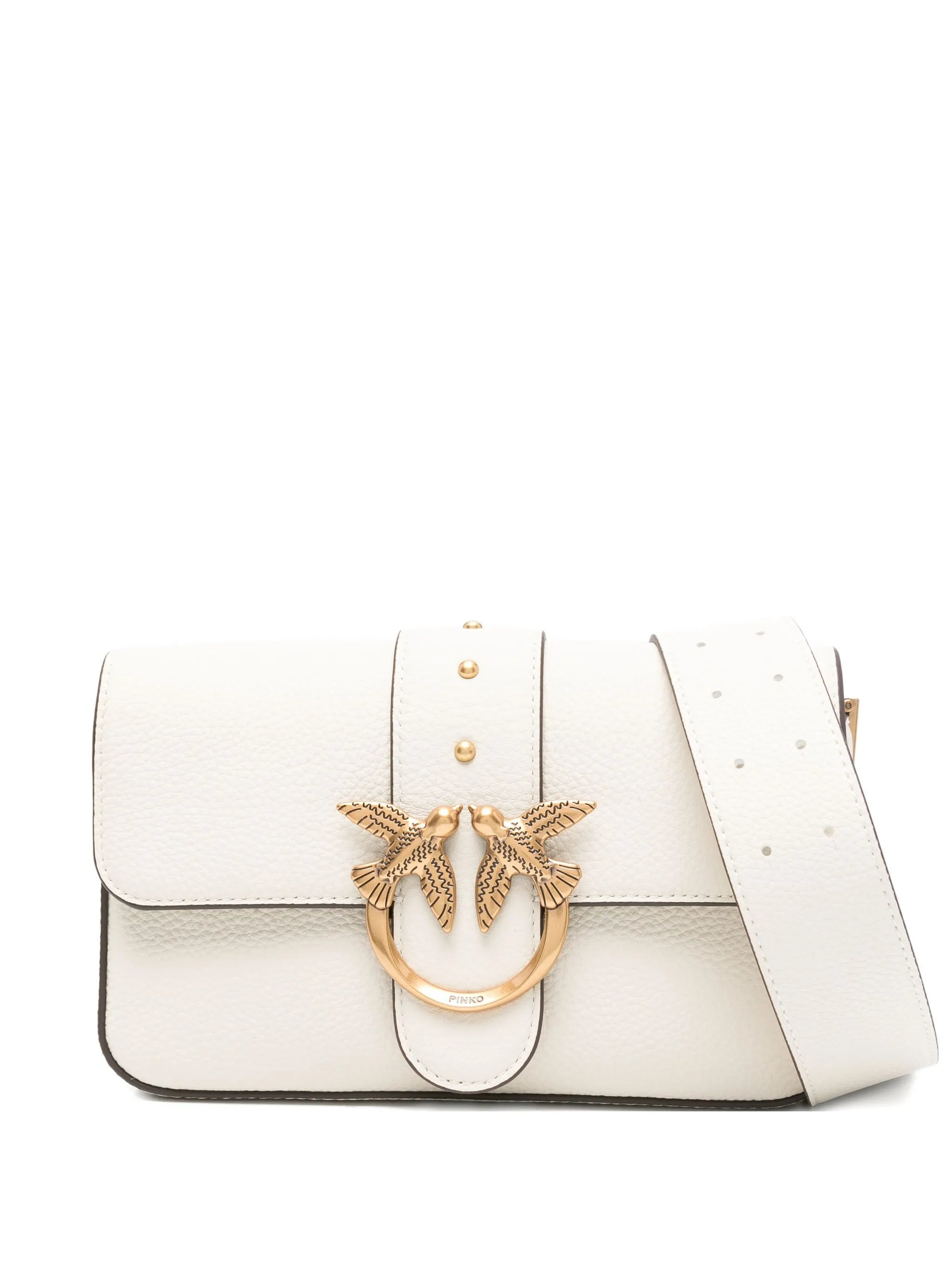 Pinko Love Birds Leather Shoulder Bag - 1