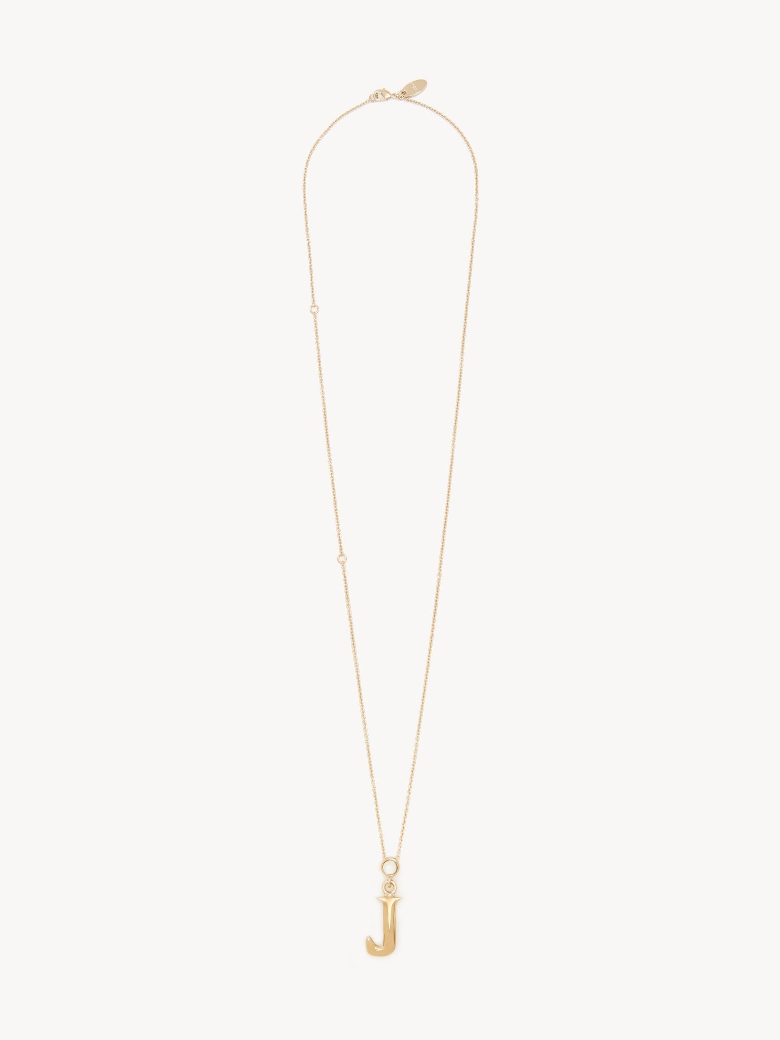 ALPHABET NECKLACE WITH PENDANT J - 1