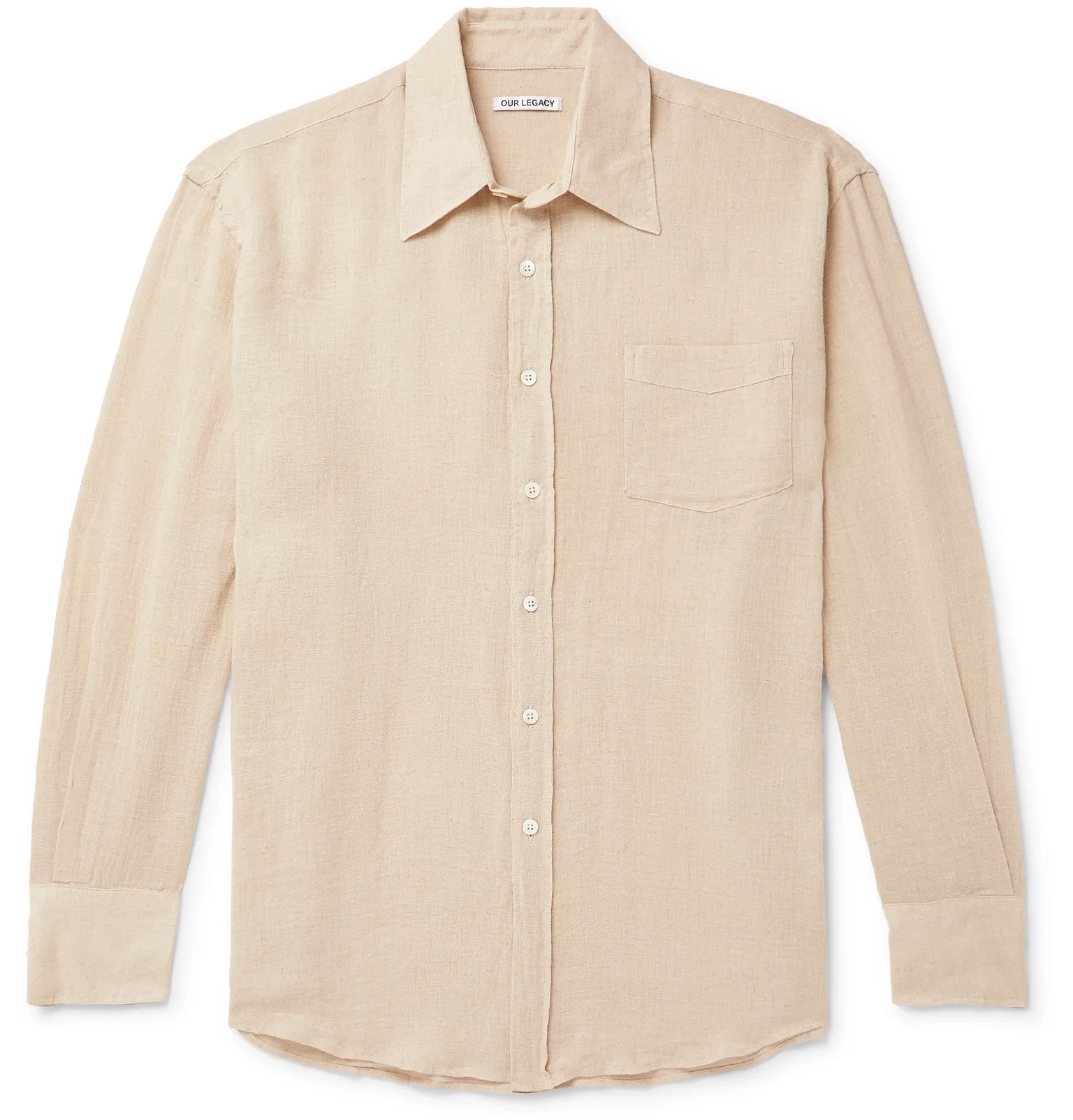 Borrowed Cotton and Linen-Blend Shirt - 1