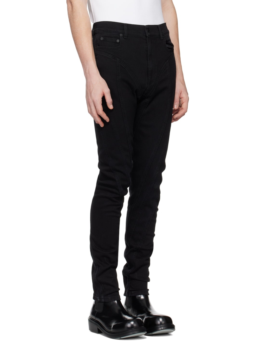 Black Spiral Jeans - 2