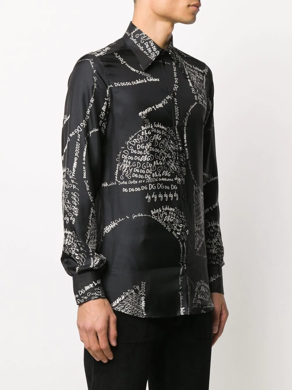 multi-logo-print shirt - 3