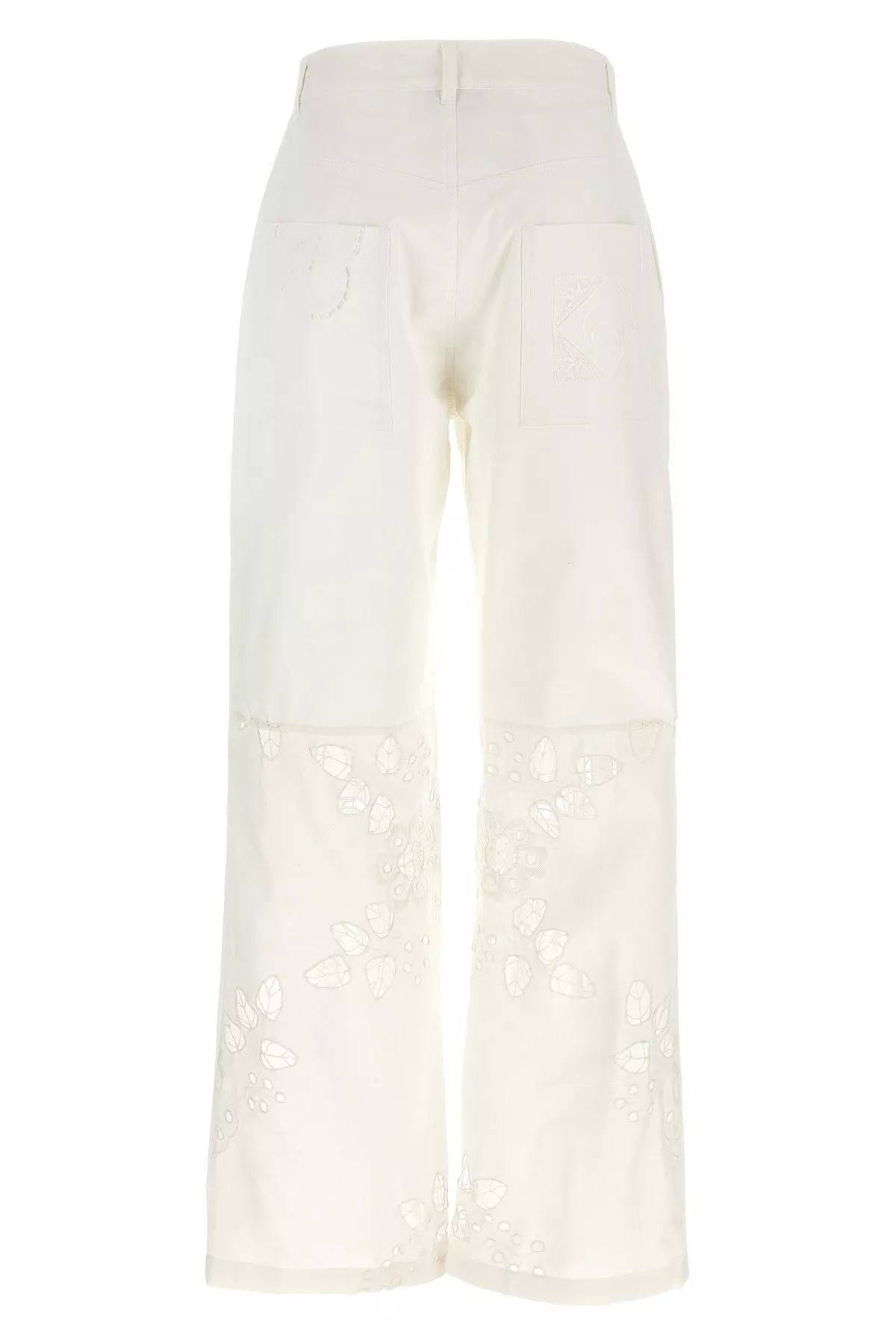 Cut-out embroidery pants - 3
